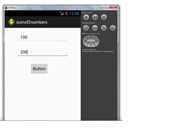 android button example output 1