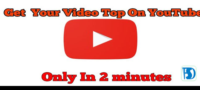 How to get youtube video on top